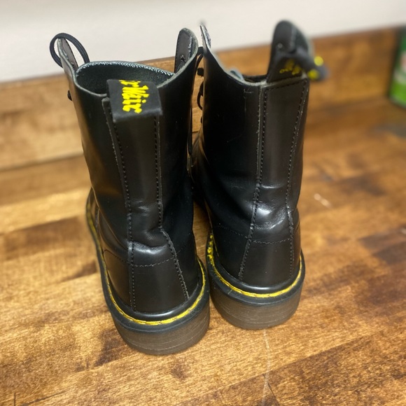 Dr. Martens Black Lace Up Combat Boots - Picture 4 of 16